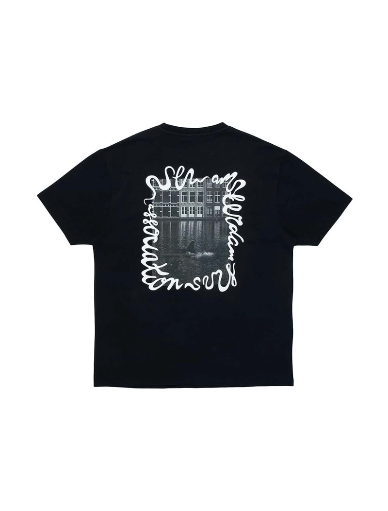 New Amsterdam Surf Association Shark Tee Black