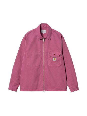 Carhartt WIP Rainier Shirt Jac Magenta Garment Dyed
