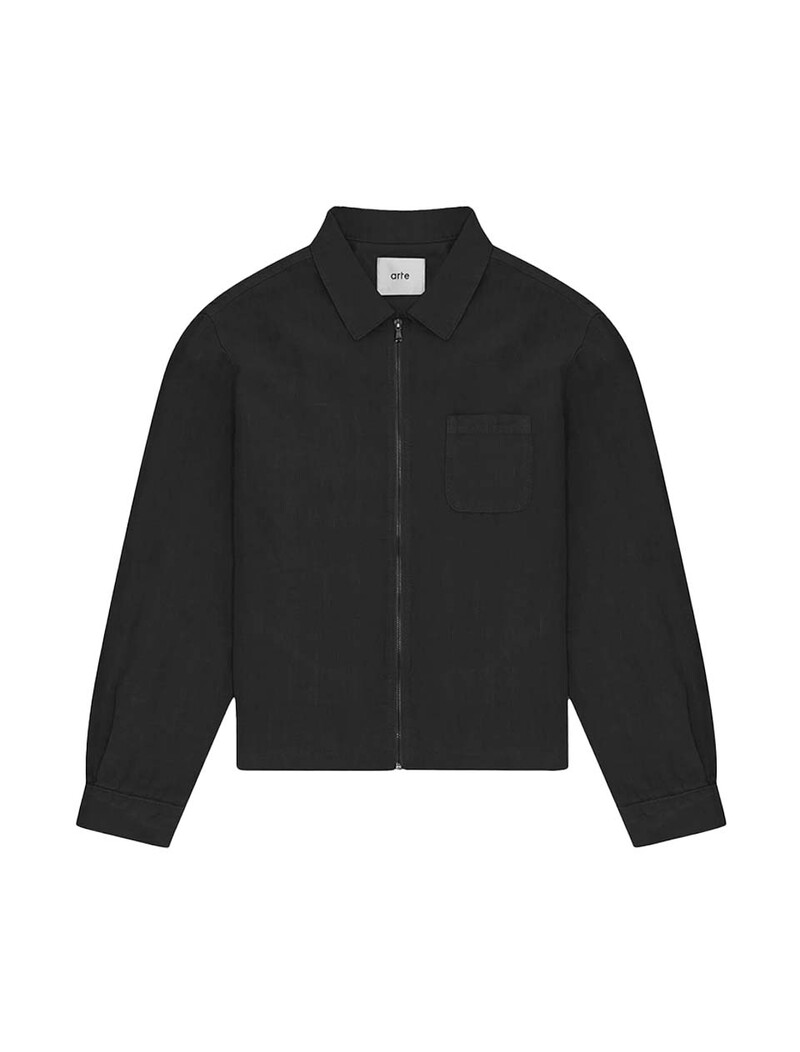 Arte Antwerp Jan Linnen Jacket Black