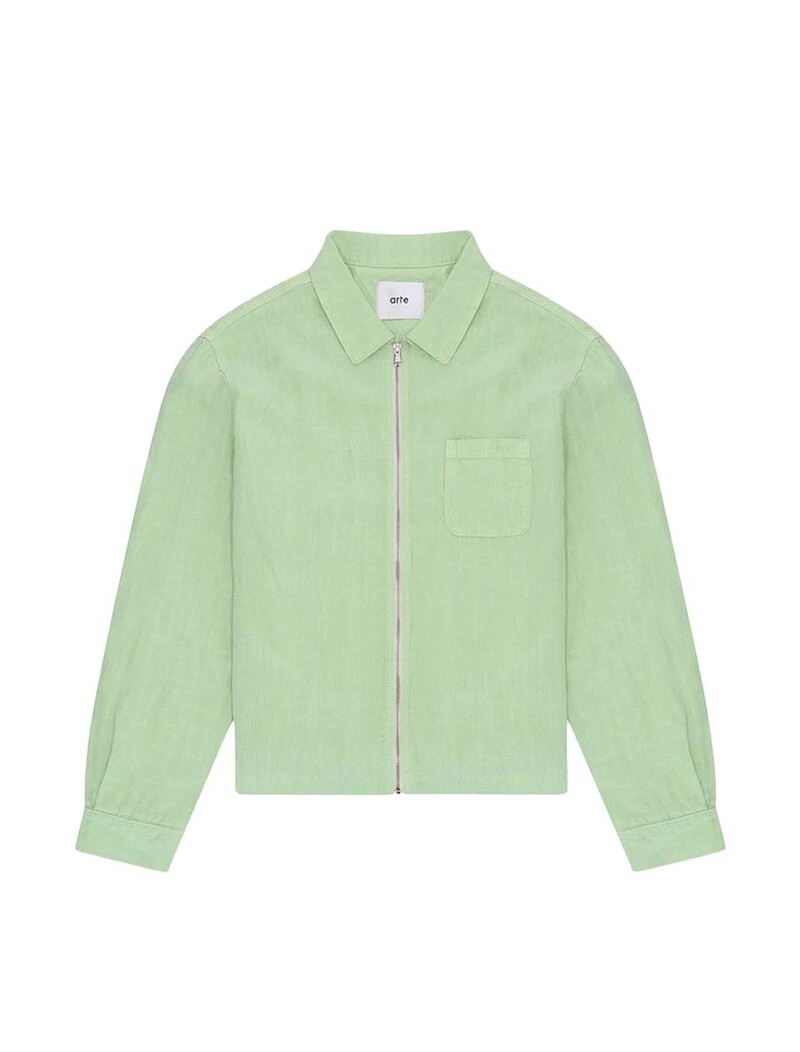 Arte Antwerp Jan Linnen Jacket Green