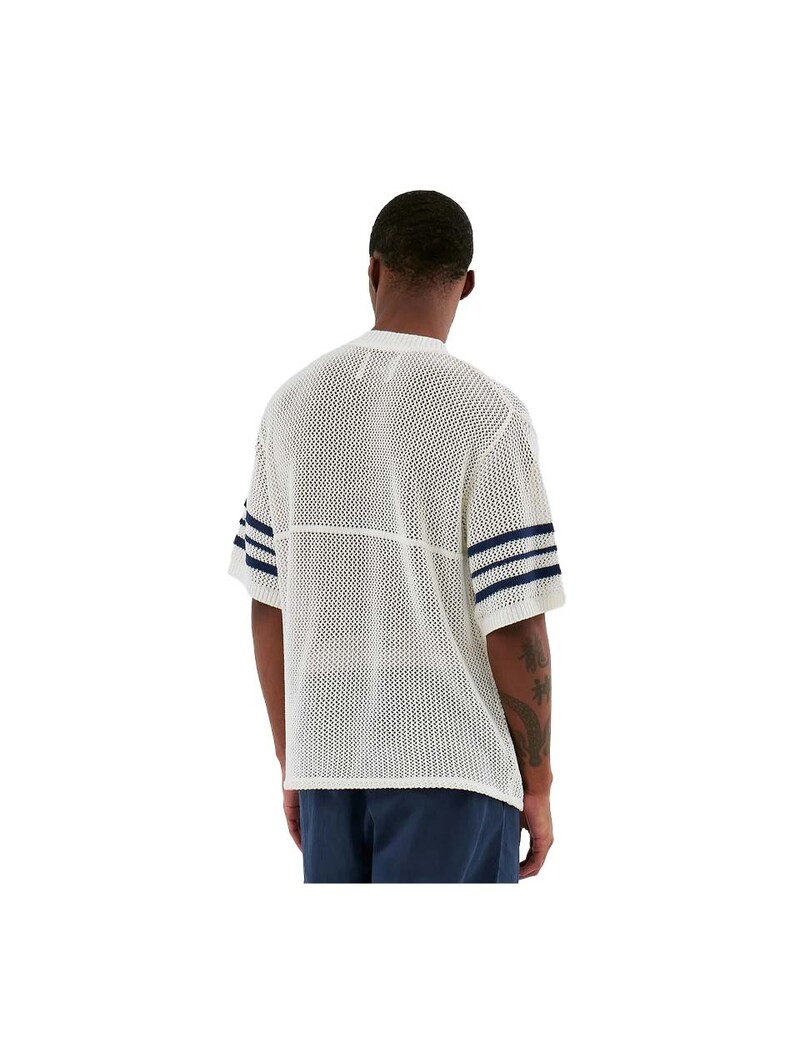 Arte Antwerp Shane Knit Stripe Shirt White
