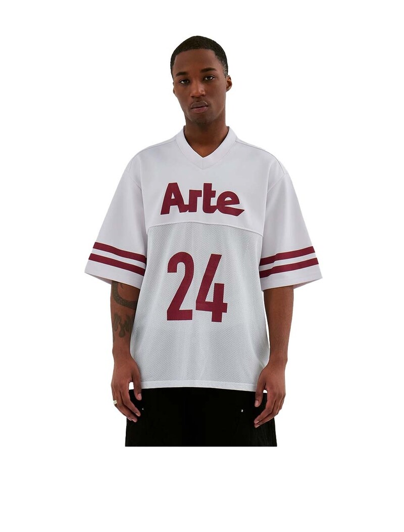 Arte Antwerp Shaquille Shirt White Bordeaux