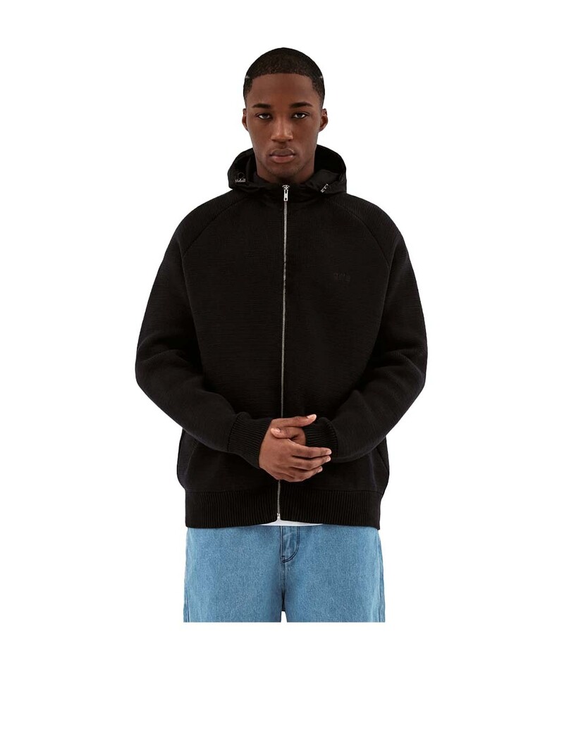 Arte Antwerp Kole Knit Hoodie Black