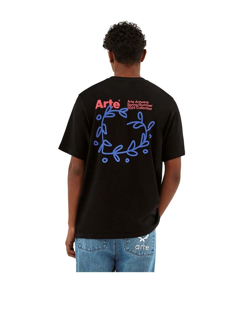 Arte Antwerp Teo Back Heart T-Shirt Black