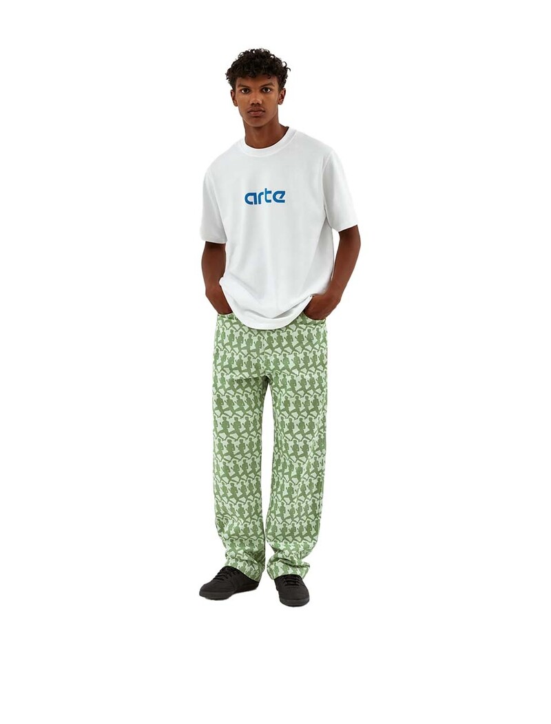 Arte Antwerp Jones  Allover Multi Pants Green