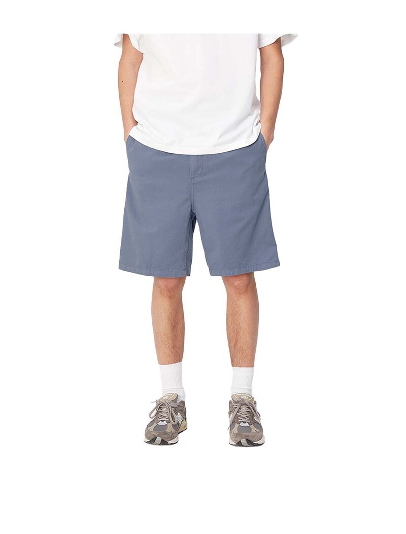 Carhartt WIP Flint Short Bay Blue Garment Dyed