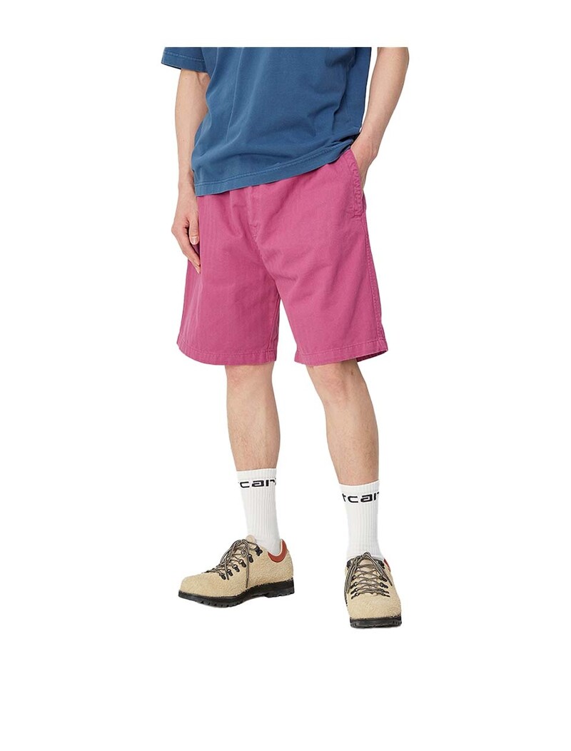 Carhartt WIP Rainier Short Magenta Garment Dyed