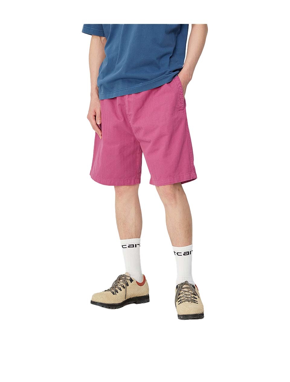 Carhartt WIP Rainier Short Magenta Garment Dyed