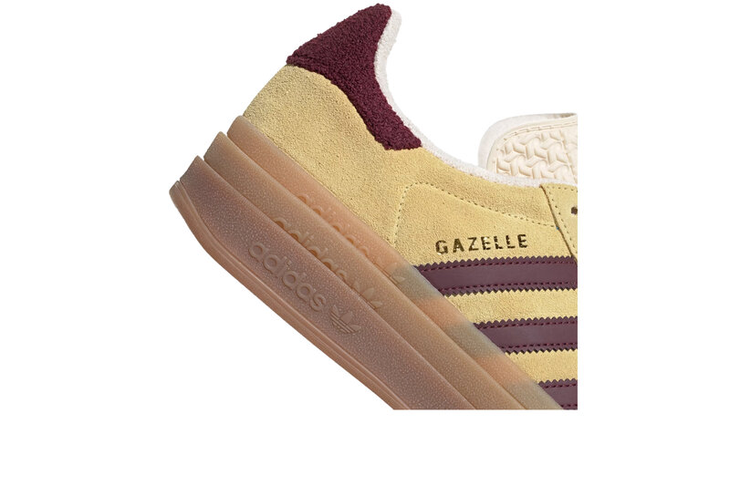 Adidas Gazelle Bold W Almost Yellow Maroon Wonder White