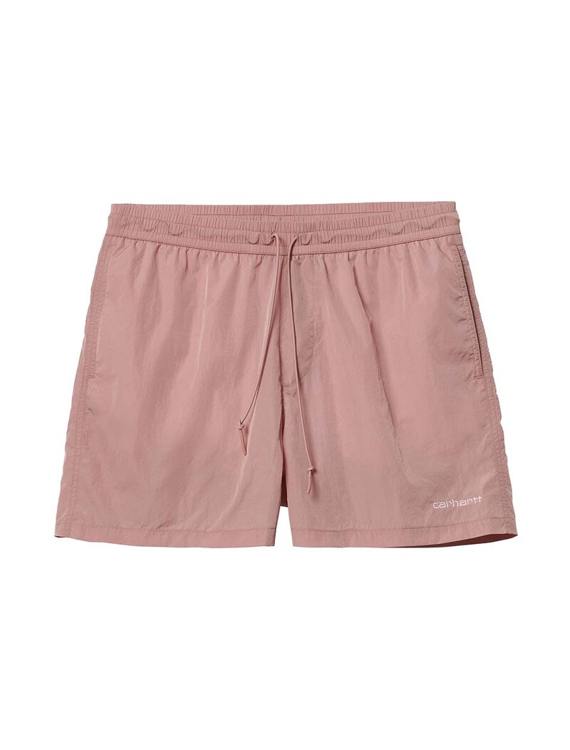 Carhartt WIP Tobes Swim Trunks Glassy Pink White