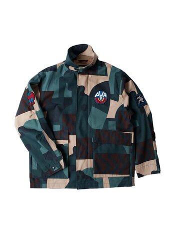 By Parra Distorted Camo Jacket Green