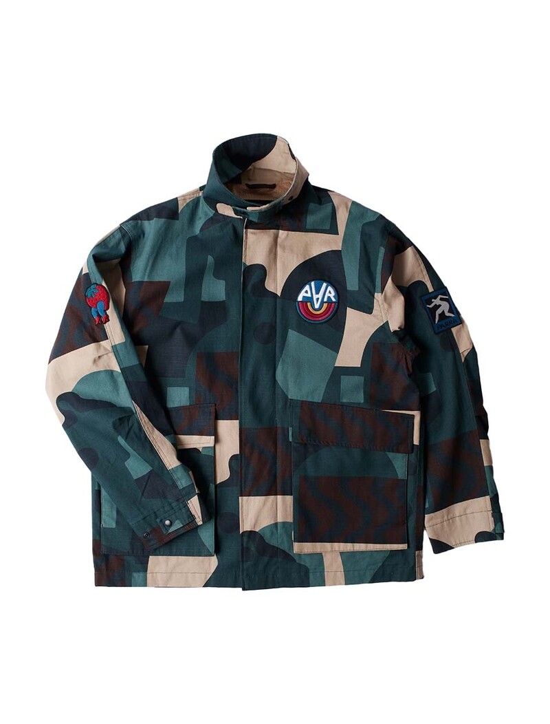 By Parra Distorted Camo Jacket Green