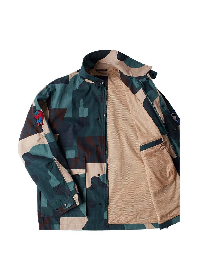 By Parra Distorted Camo Jacket Green