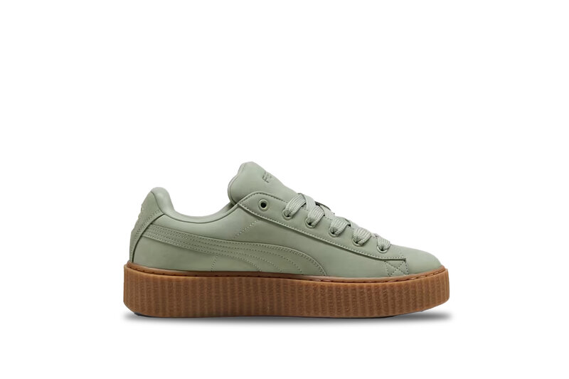 Puma x Fenty Creeper Phatty Nubuck Green Fog Puma Gold Gum