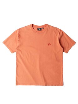 By Parra Script Logo T-Shirt Washed Tangerine
