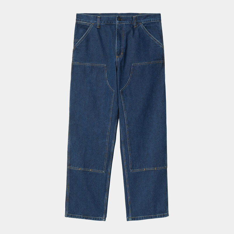 Carhartt WIP Double Knee Pant Denim Blue Stone Washed