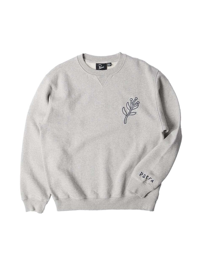 By Parra Duck Attack Crew Neck Sweatshirt Heather Grey