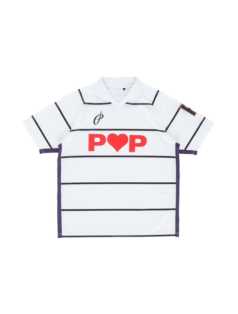 POP Trading Company Striped Sportif Shirt White