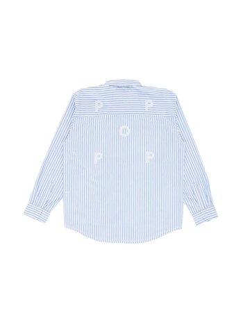 POP Trading Company Striped Logo Shirt White