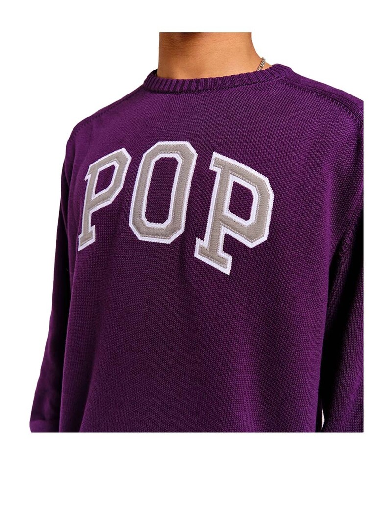 POP Trading Company Arch Knitted Crewneck Mysterioso