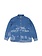 POP Trading Company Printed Denim Shirt Denim Blue