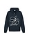 Arte Antwerp Flower Logo Zip Hoodie Navy