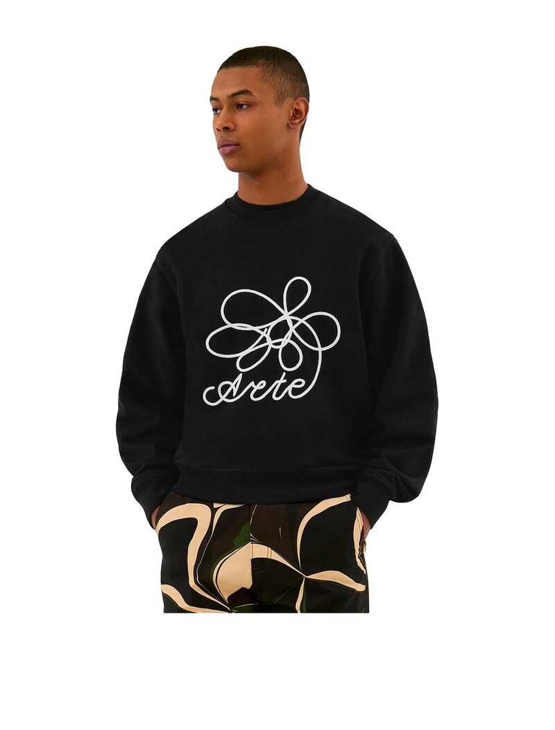 Arte Antwerp Flower Logo Crewneck Black