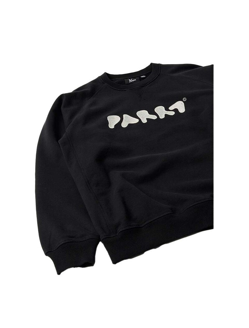 By Parra Blob Logo Crew Neck Sweatshirt Washed Black