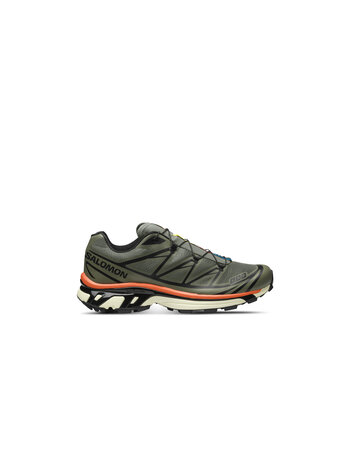 Salomon XT-6 Deep Lichen Green Black Red Orange