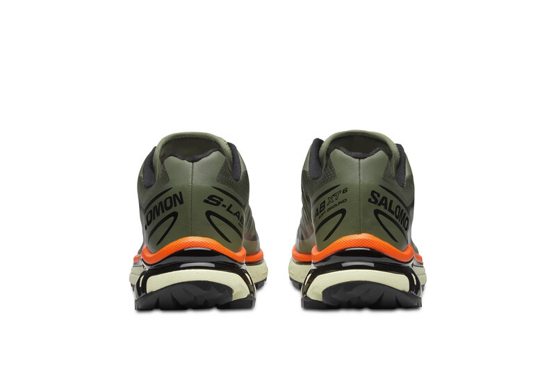 Salomon XT-6 Deep Lichen Green Black Red Orange