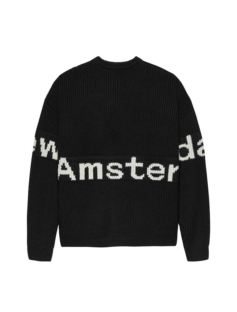 New Amsterdam Surf Association Name Crew Knit Black