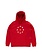 POP Trading Company Blurred Hooded Sweat Goji Berry