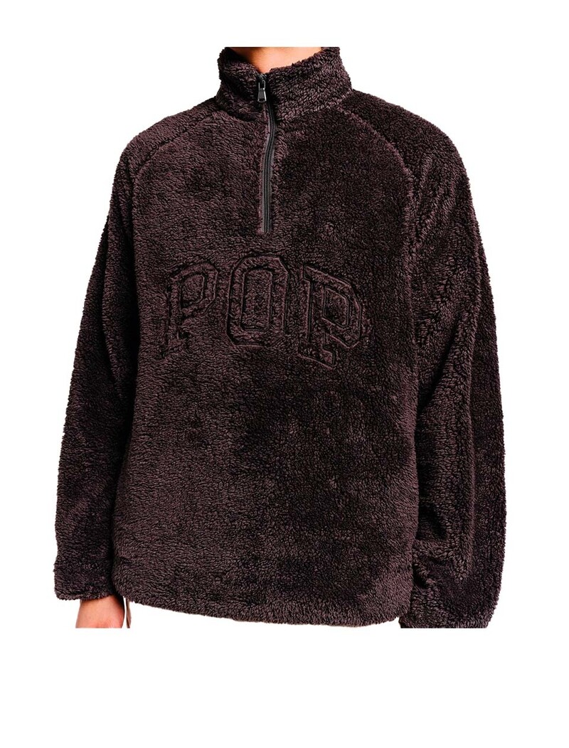 POP Trading Company Arch Halfzip Fleece Charcoal