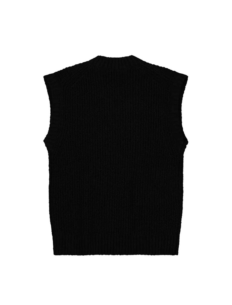 OLAF Knitted Vest Black