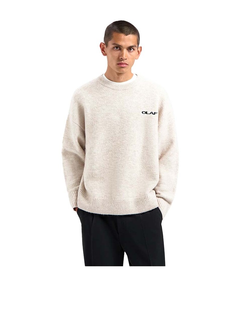 OLAF Drift Knitted Crewneck Ecru