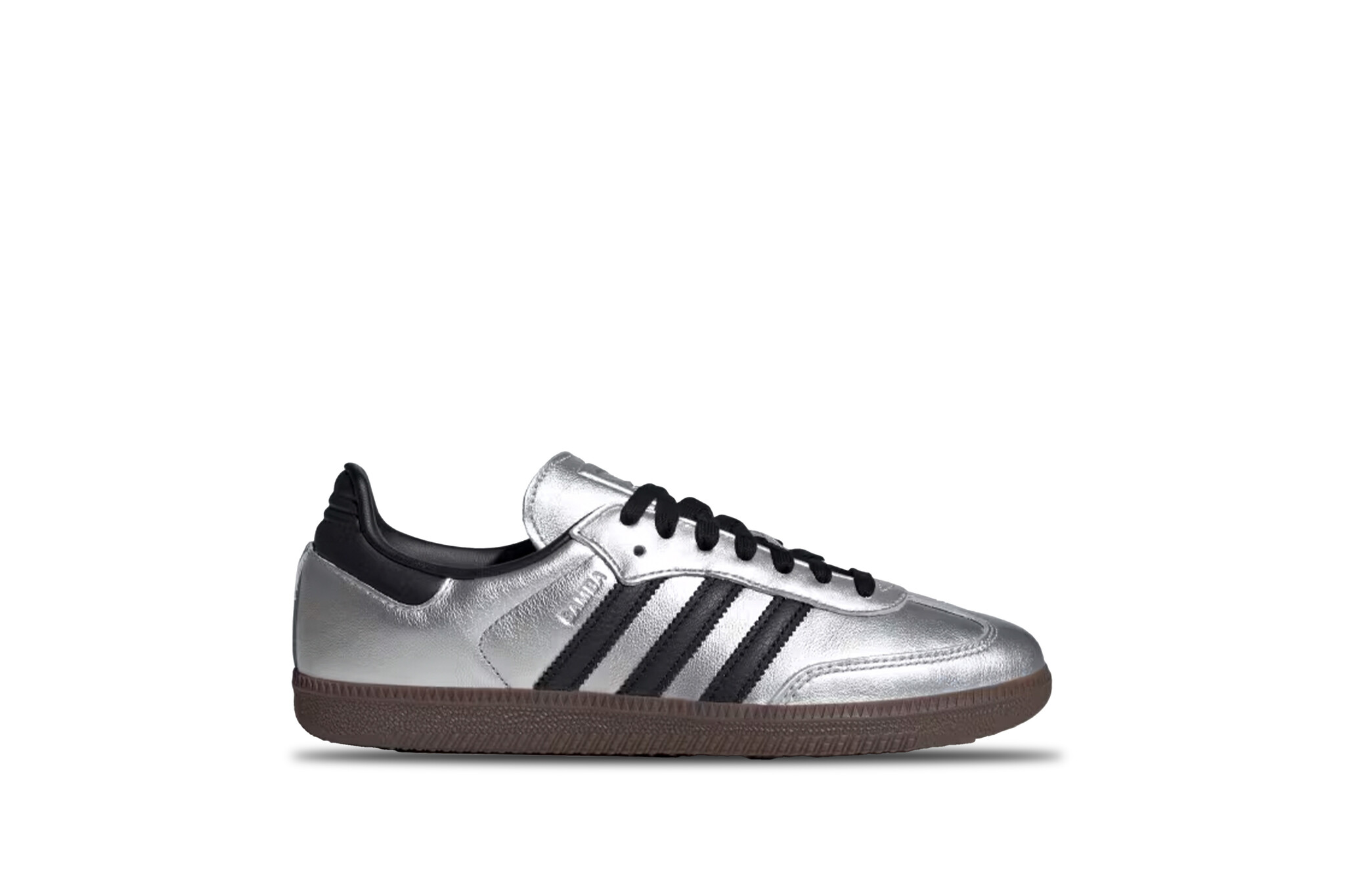 Adidas Samba OG Silver Metallic Black Gum Reissue
