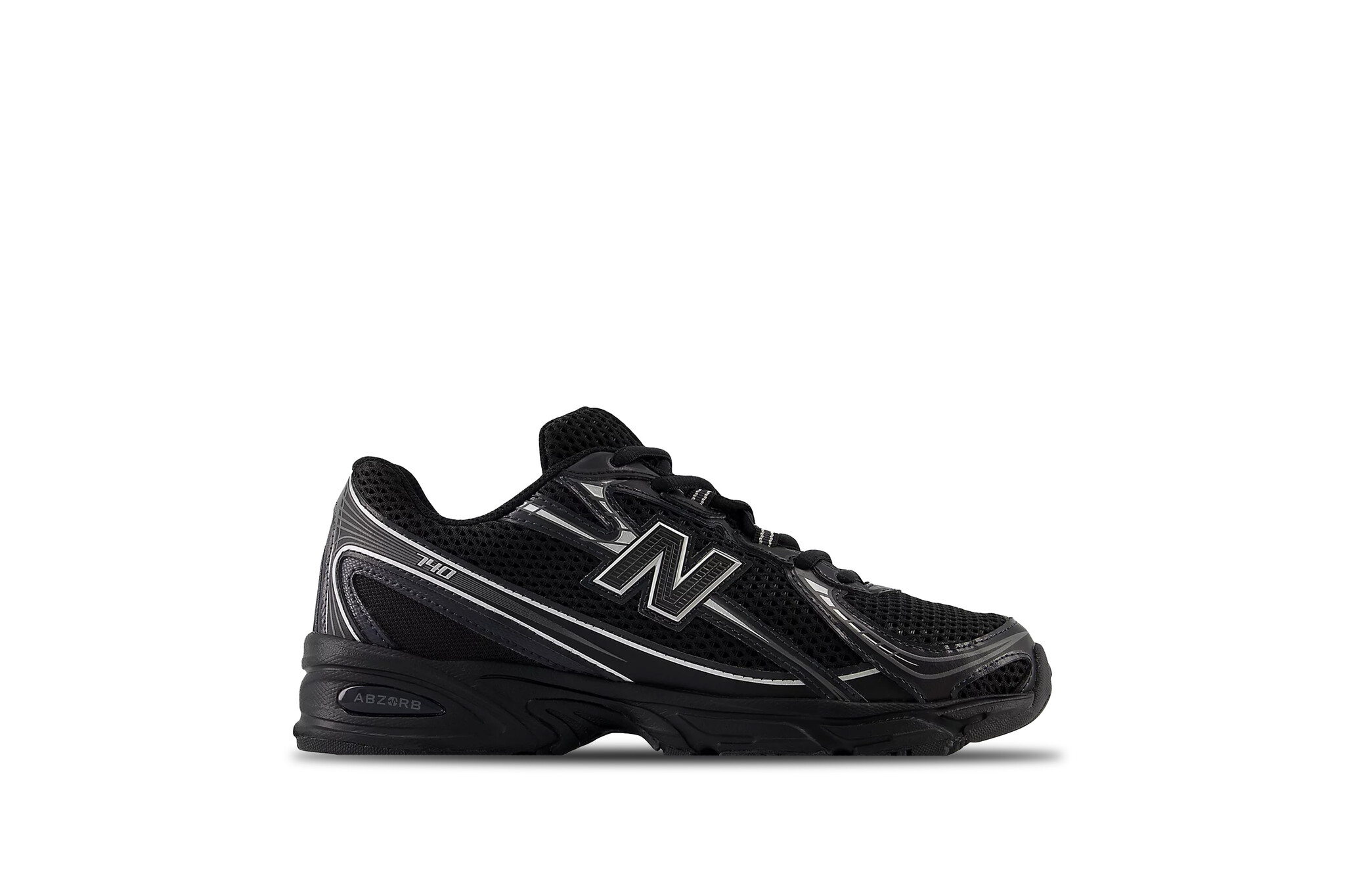 New Balance 740 Black Metallic Silver