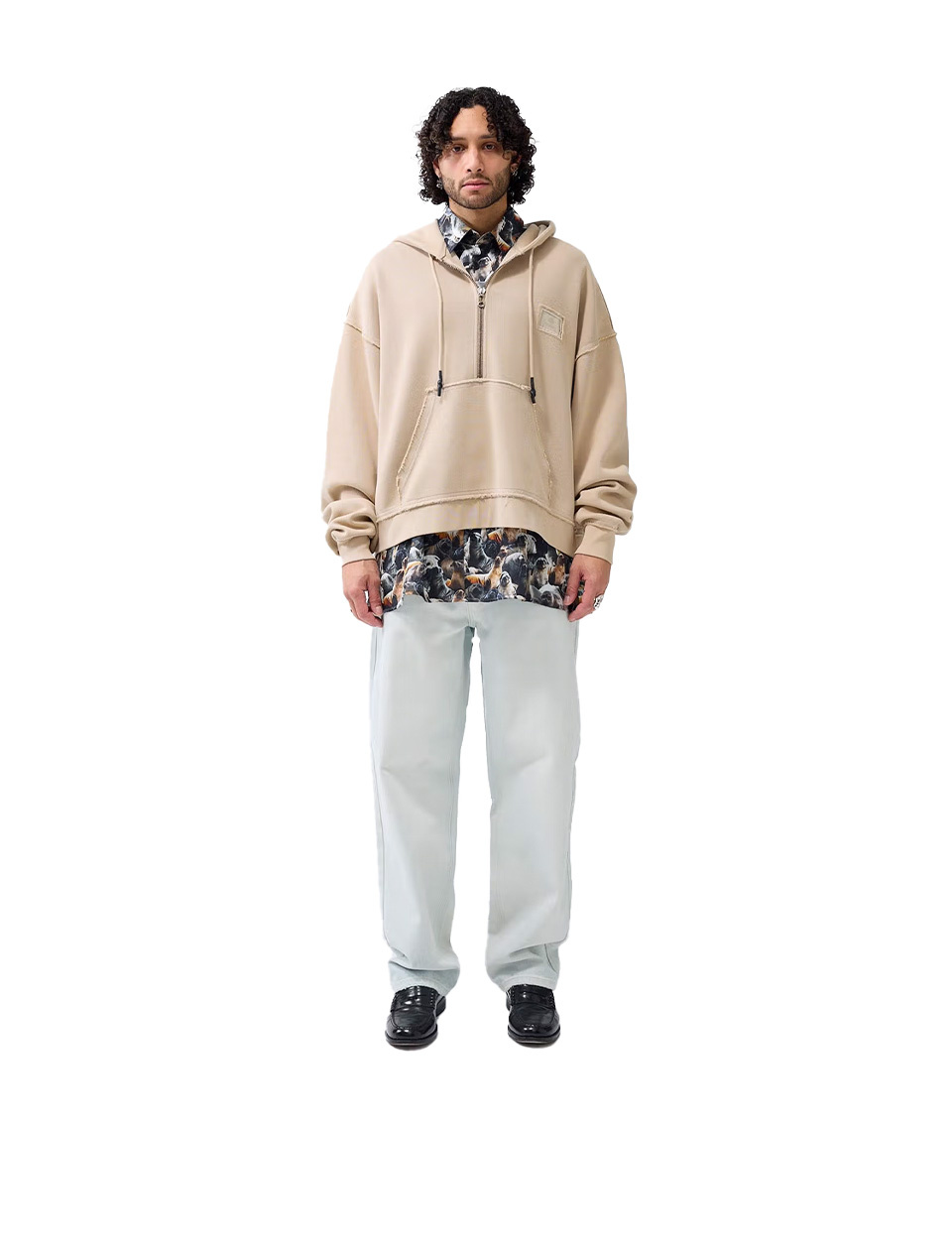 New Amsterdam Surf Association Half zip Hoodie Warm Sand