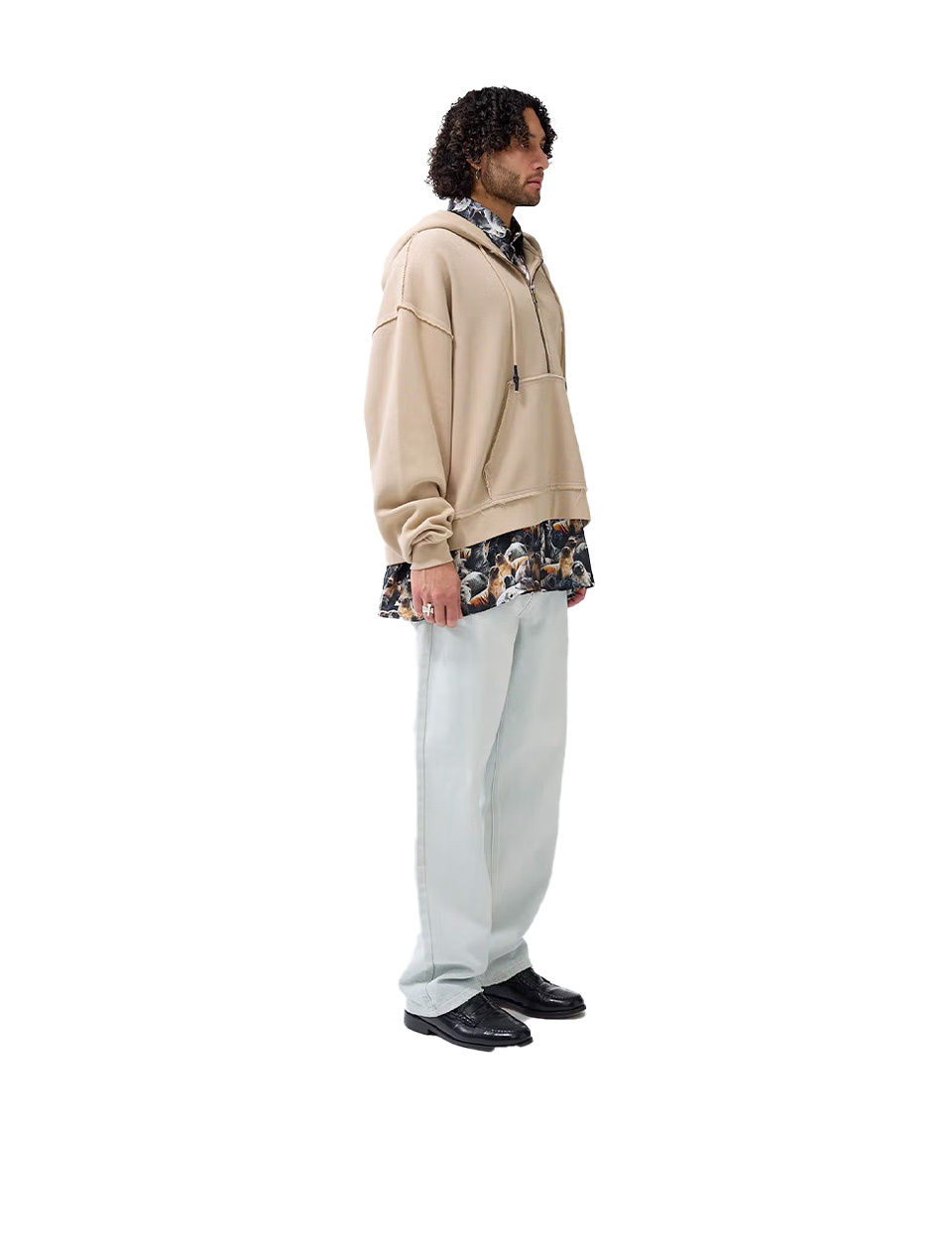 New Amsterdam Surf Association Half zip Hoodie Warm Sand