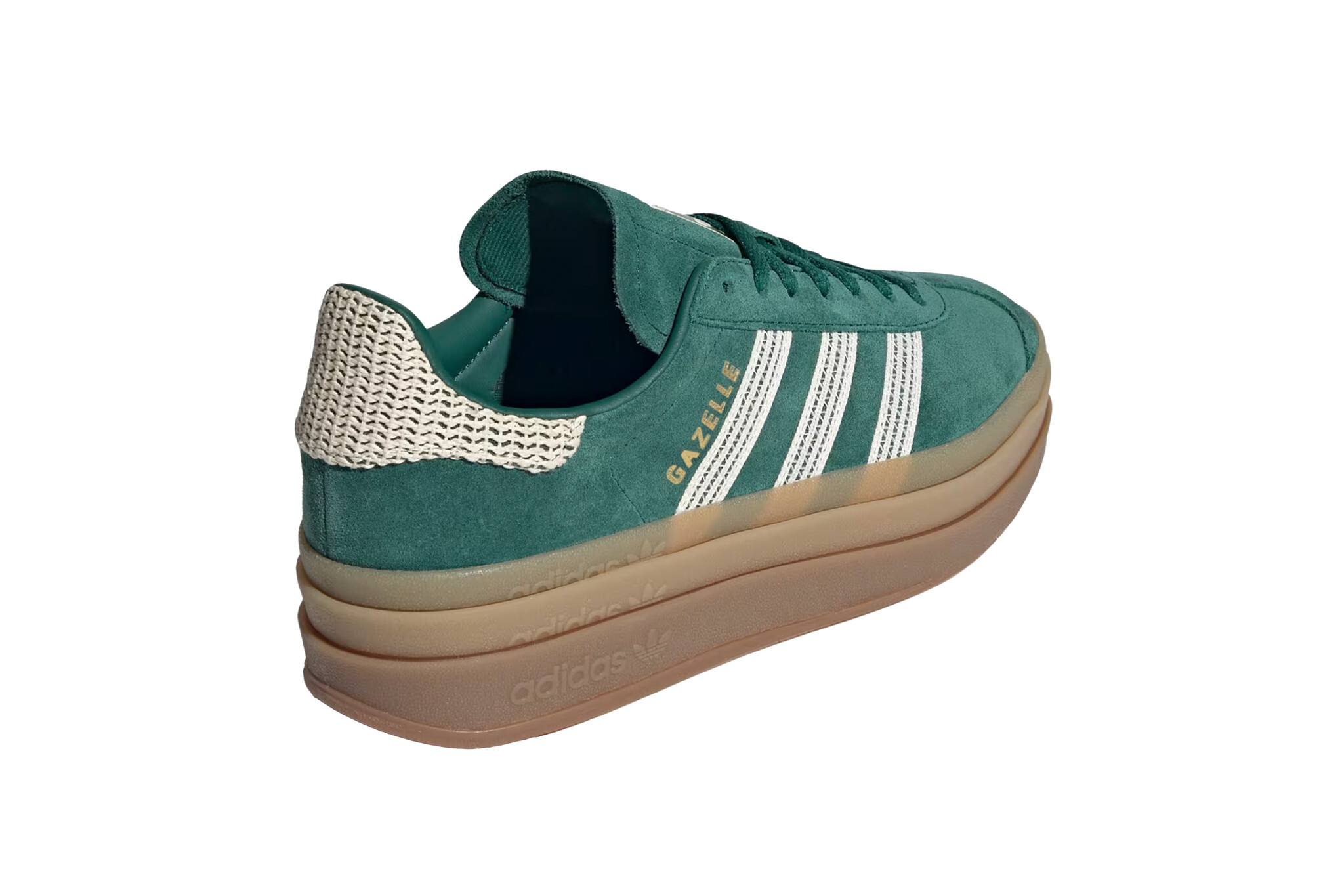Adidas Gazelle Bold Collegiate Green White Gold