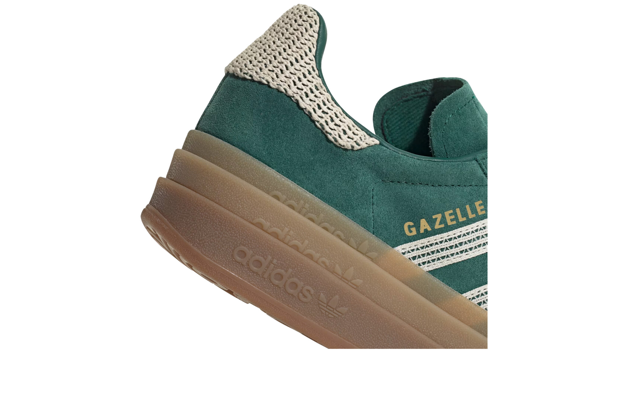Adidas Gazelle Bold Collegiate Green White Gold