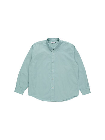 POP Trading Company Applique Logo Shirt Blue Haze
