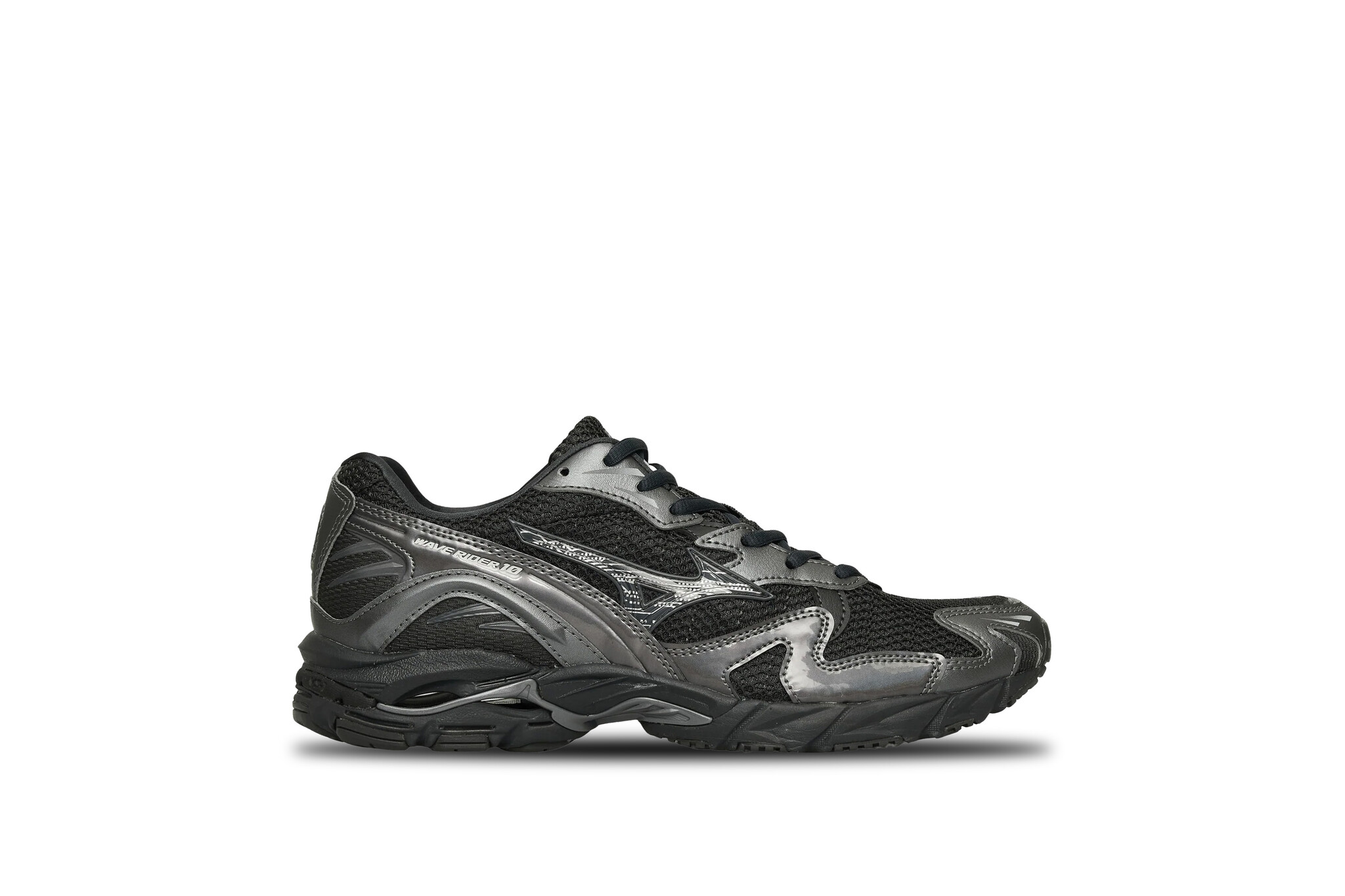 Mizuno Wave Rider 10 Black Sand Metallic Gray