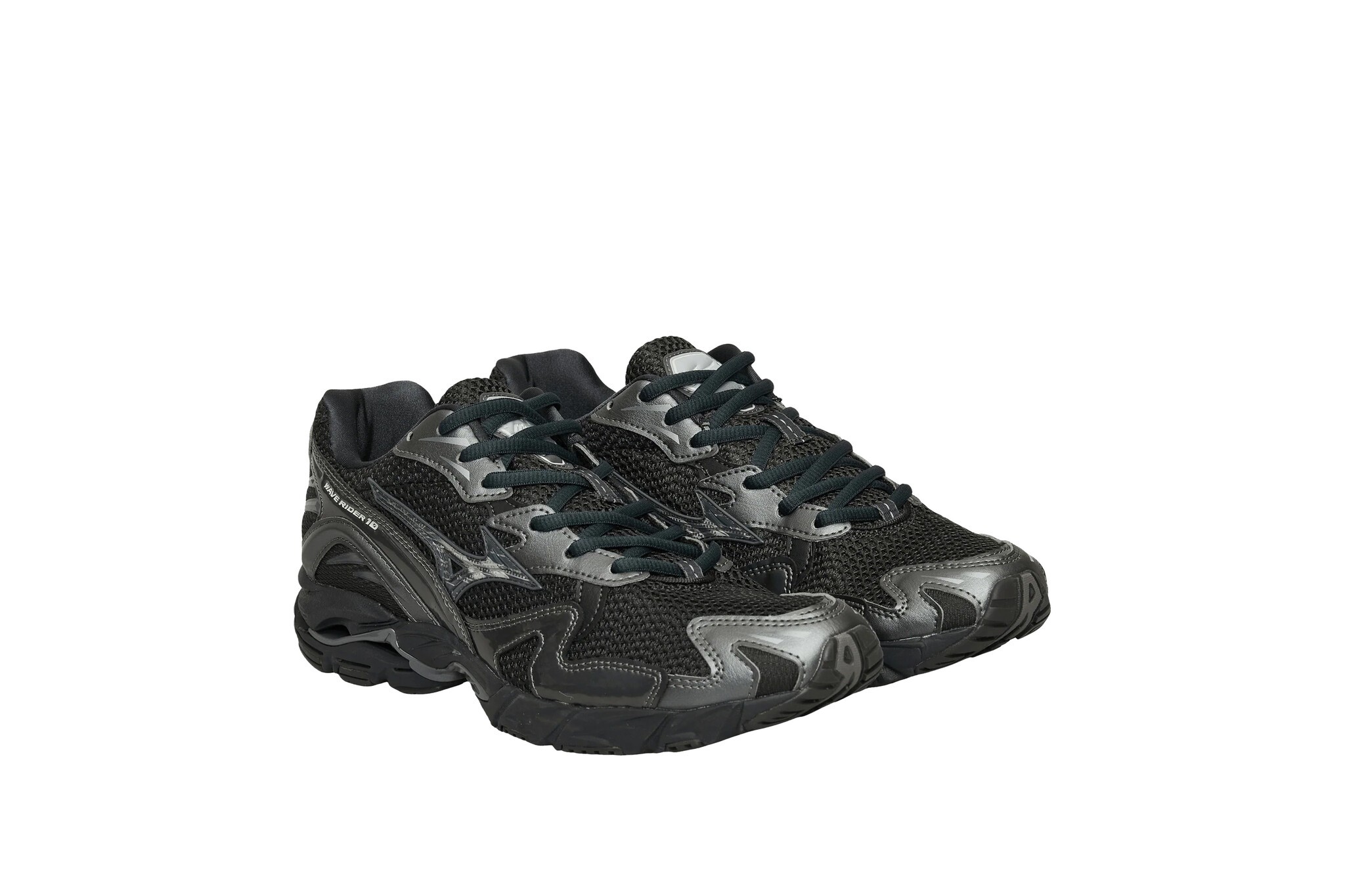 Mizuno Wave Rider 10 Black Sand Metallic Gray