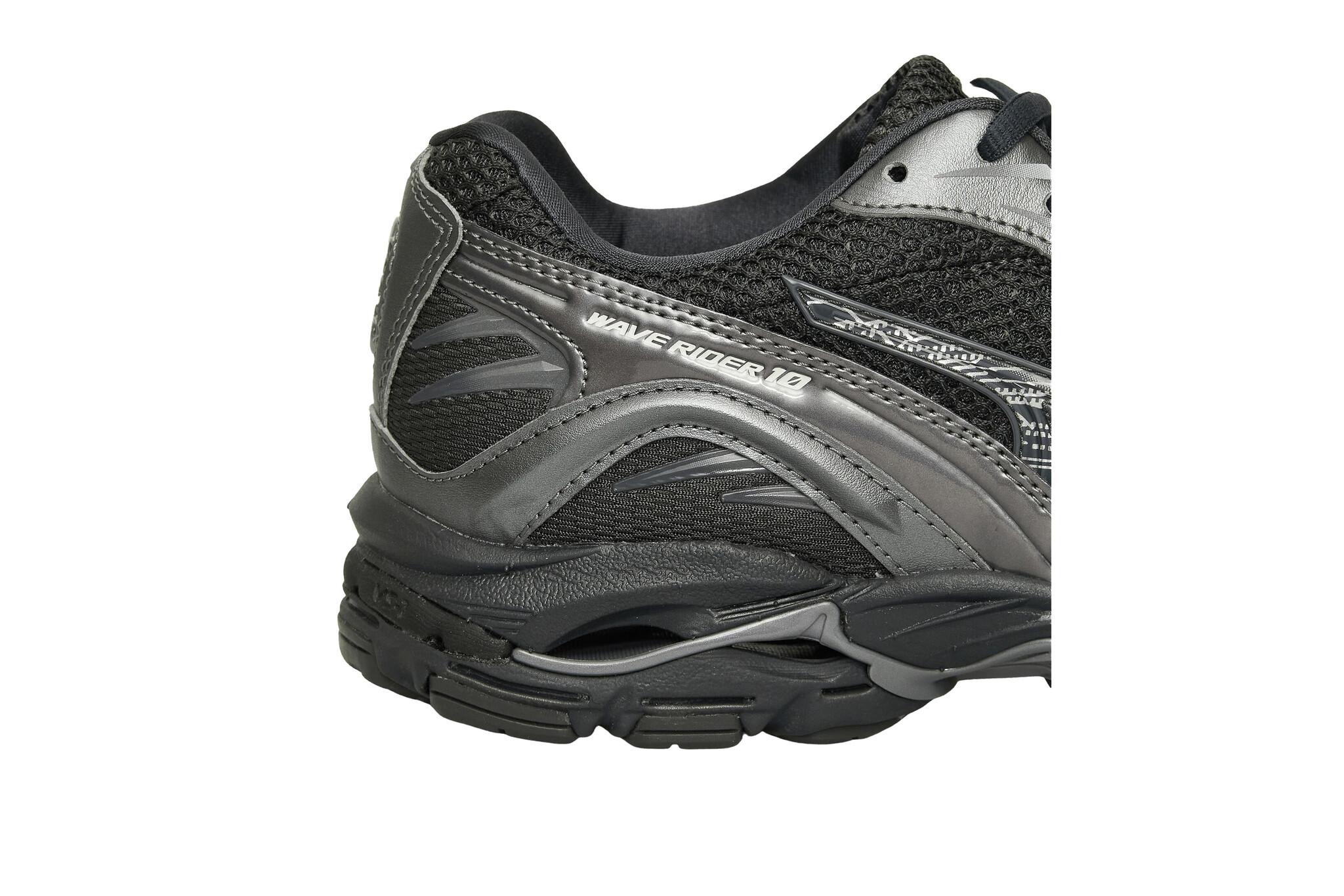 Mizuno Wave Rider 10 Black Sand Metallic Gray