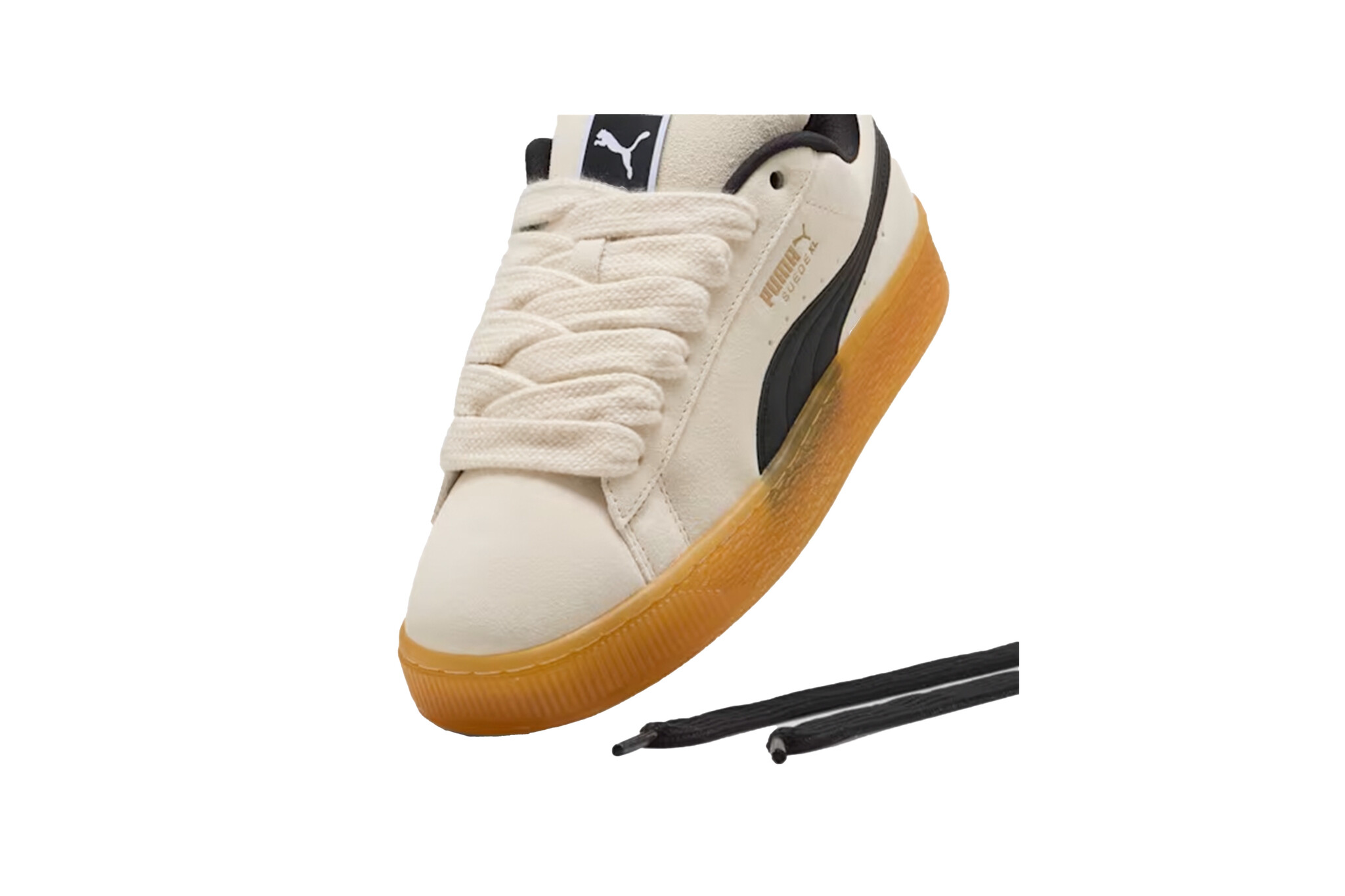 Puma Suede XL "Dark Risk" Alpine Snow Black