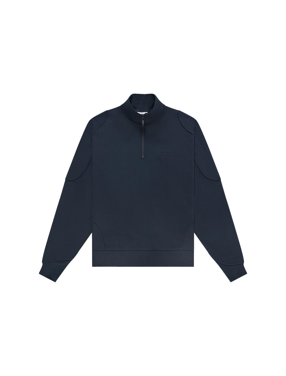 The New Originals Emblem Half-Zip Sweater Stock Navy