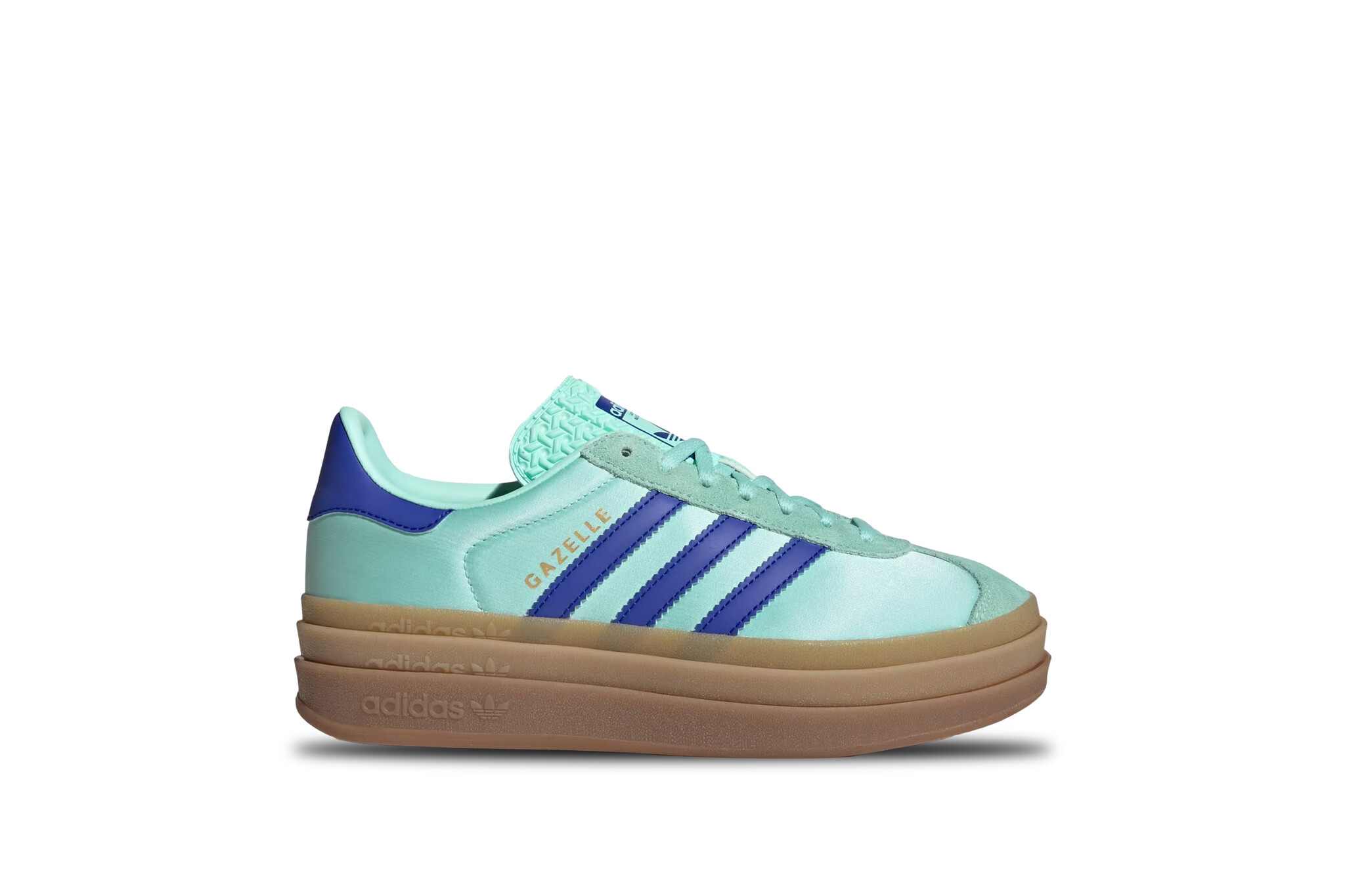Adidas Gazelle Bold W Clear Mint Lucid Blue Gold Metallic