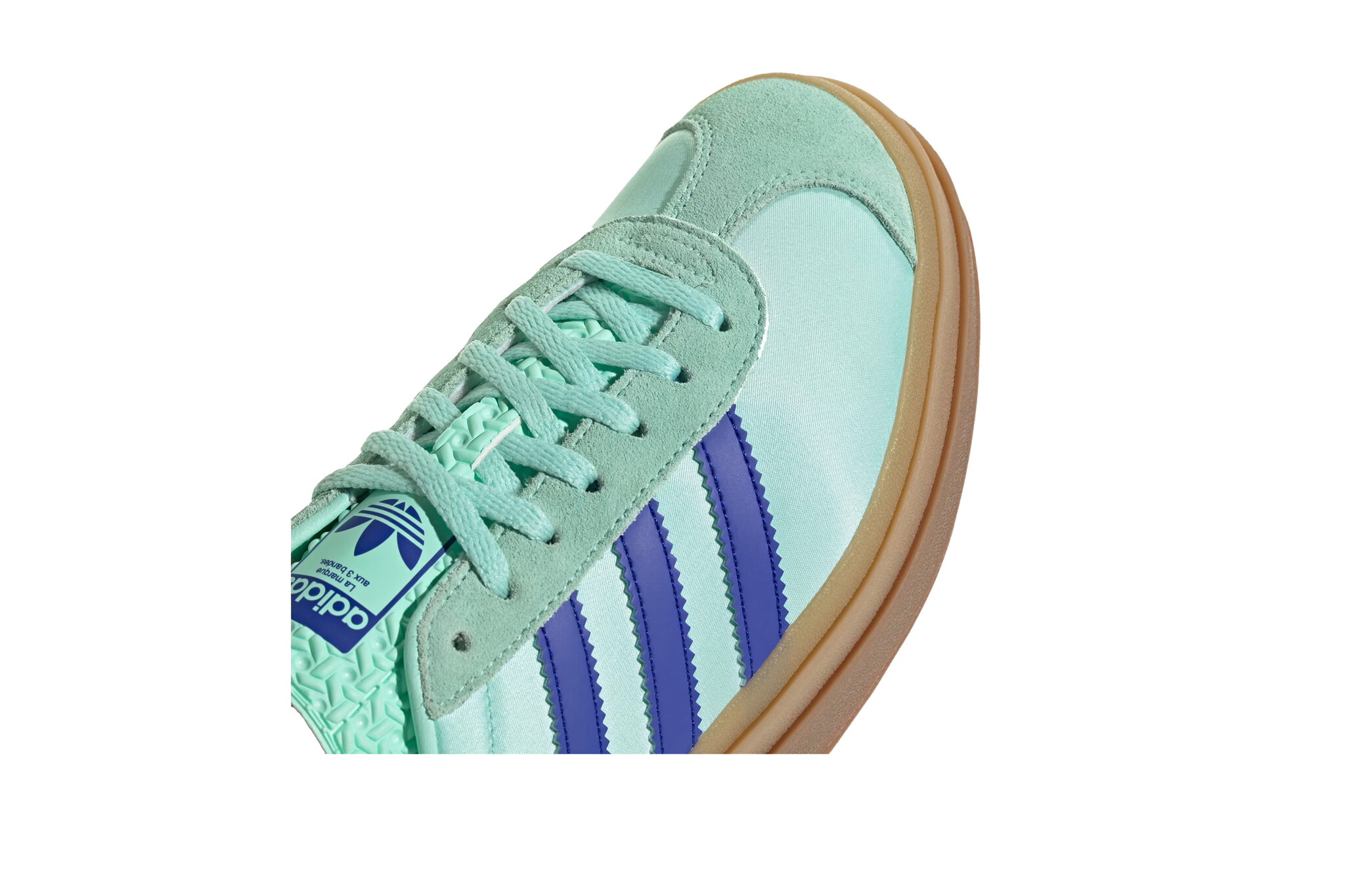 Adidas Gazelle Bold W Clear Mint Lucid Blue Gold Metallic