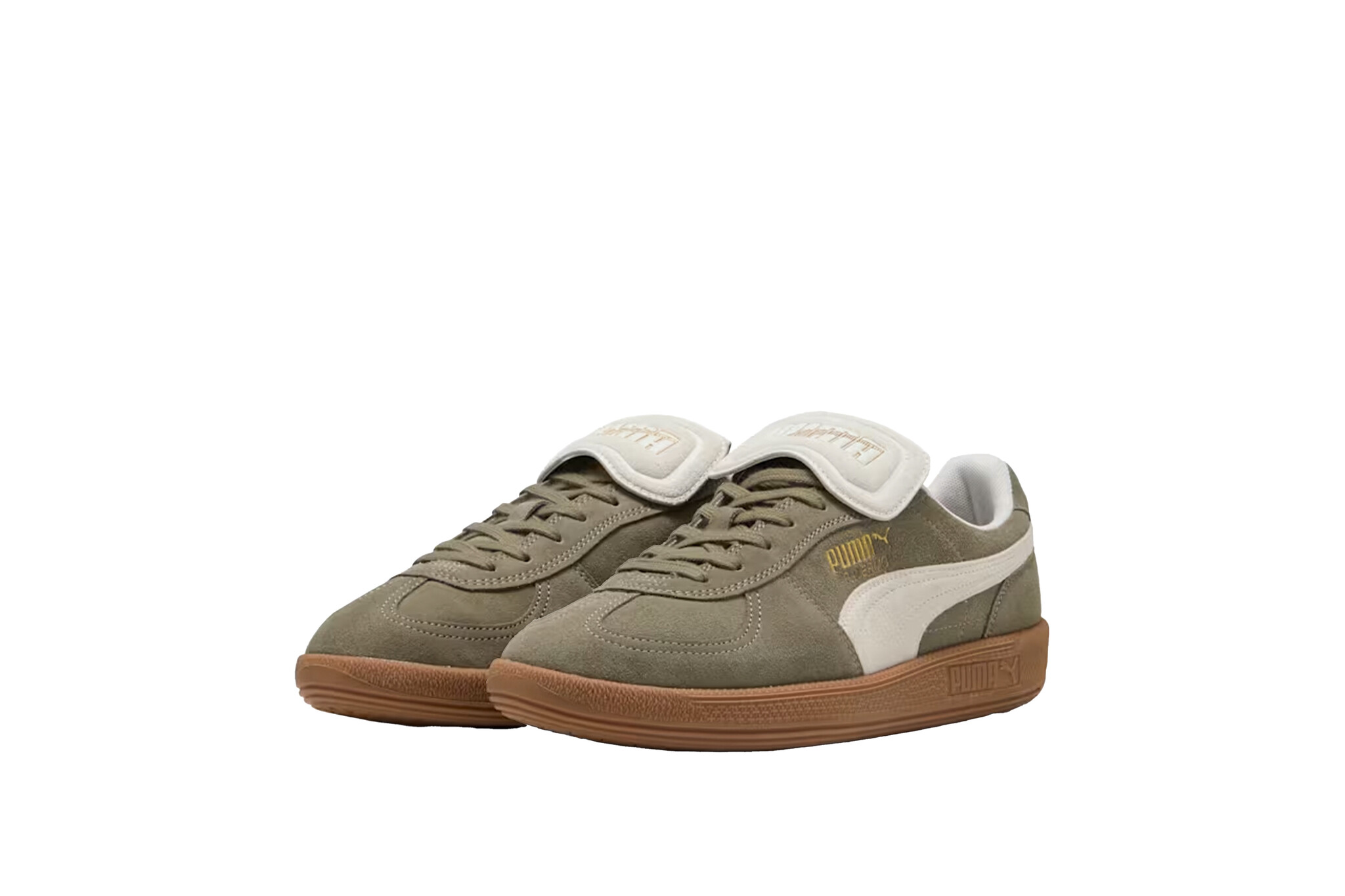Puma Palermo Premium Suede Velvet Moss Warm White